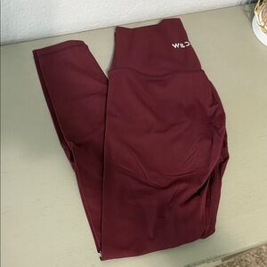 Wild South Burgundy Leggings